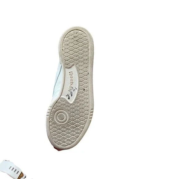 Reebok Club C 85 Vintage Sneakers – White with Blue Logo, Women’s 8 / Men's 6.5 - Picture 6 of 13